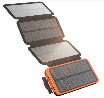 22.5W 27000mAh पोर्टेबल सोलर चार्जर पावर बैंक मोबाइल फोन के लिए