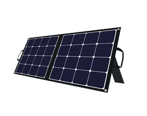 यात्रा के लिए आउटडोर पोर्टेबल सोलर मॉड्यूल 24V 100w फोल्डेबल सोलर पैनल