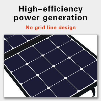 यात्रा के लिए आउटडोर पोर्टेबल सोलर मॉड्यूल 24V 100w फोल्डेबल सोलर पैनल