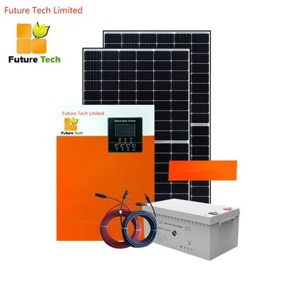 होम ऑफ ग्रिड पॉलीक्रिस्टलीय सौर पैनल इन्वर्टर के साथ 5.5KW नारंगी के साथ