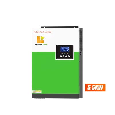 होम उपयोग 5.5KW ऑफ ग्रिड सौर प्रणाली 220/230V सौर इन्वर्टर हरे रंग के साथ
