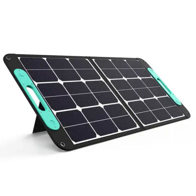 100W फोल्डेबल मोनोक्रिस्टलाइन सोलर पैनल होम कैम्पिंग के लिए वाटरप्रूफ IP68
