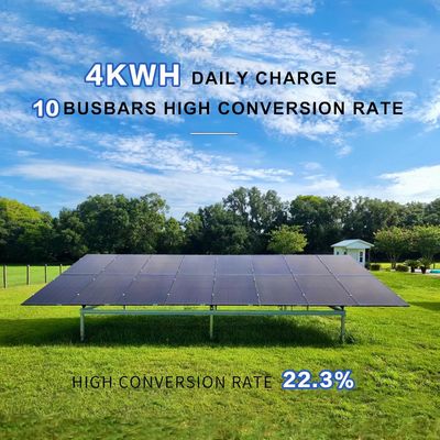 400W पीवी मोनोक्रिस्टलाइन द्विपक्षीय सौर पैनल किट 10BB