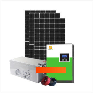 5.5KW/11KW पूर्ण ऑफ ग्रिड सौर प्रणाली स्टैंडअलोन बैटरी सिस्टम सफेद के साथ