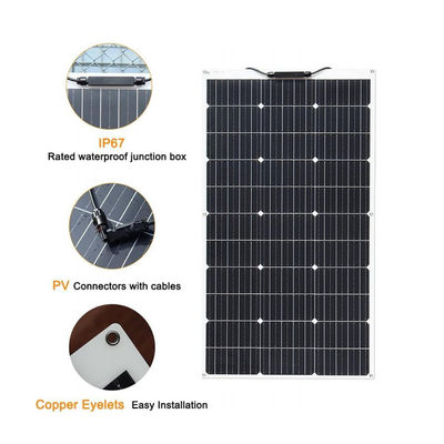 200W ETFE सौर पैनल लचीला सौर पीवी PERC मोनोक्रिस्टलाइन FTET200