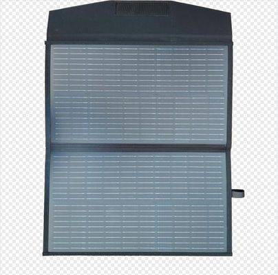 FT60 फोल्डेबल सोलर पैनल 60w चार्जर कंबल पानी प्रतिरोधी IP65 काले रंग के साथ