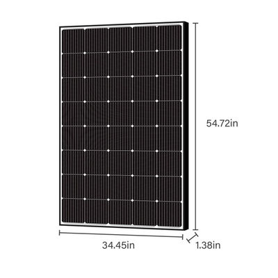 आरवी मरीन के लिए 250W 15V मोनोक्रिस्टलाइन फ्लेक्सिबल सोलर पैनल