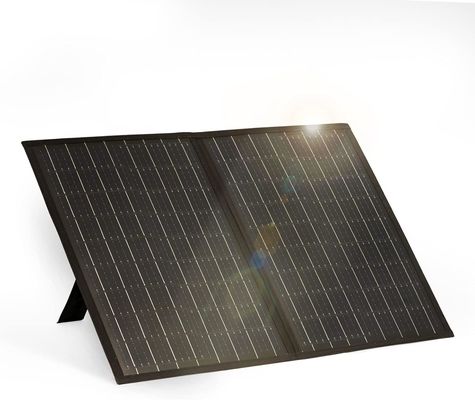 100W ऑफ ग्रिड फोल्डेबल सोलर चार्जर कैम्पिंग के लिए पोर्टेबल सोलर पैनल किट