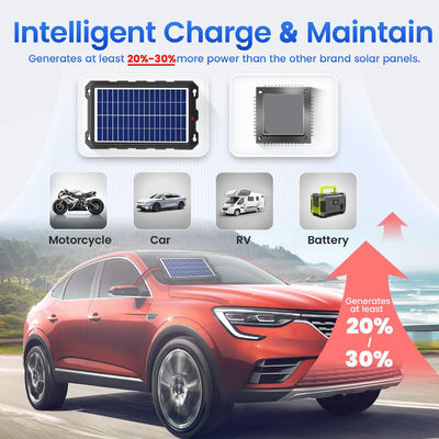 7.5W पोर्टेबल आरवी सौर बैटरी चार्जर सौर कार बैटरी रखरखाव 12V