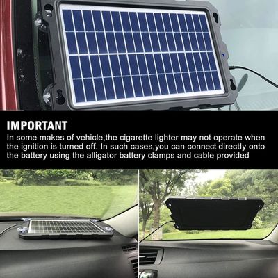 7.5W पोर्टेबल आरवी सौर बैटरी चार्जर सौर कार बैटरी रखरखाव 12V