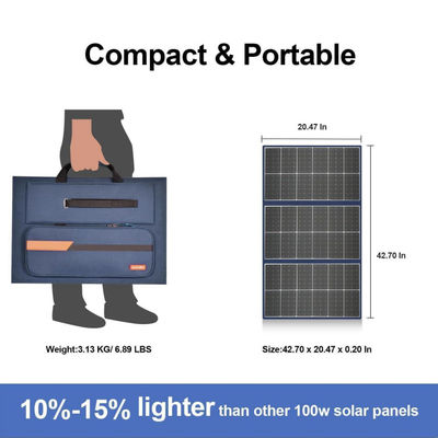 पावर स्टेशन के लिए लचीला तह सौर कंबल 105W 20V