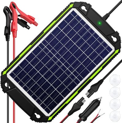10W 12V वाटरप्रूफ सोलर बैटरी चार्जर कार नाव समुद्री RV के लिए रखरखाव