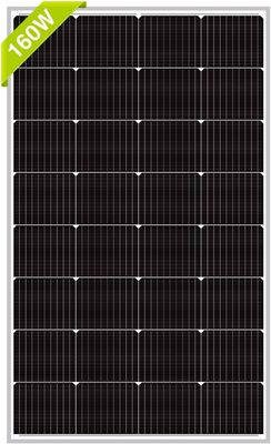 160W ऑफ ग्रिड मोनोक्रिस्टलाइन पीवी सेल मॉड्यूल मोनो पॉली सोलर पैनल 12V