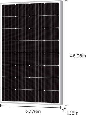 160W ऑफ ग्रिड मोनोक्रिस्टलाइन पीवी सेल मॉड्यूल मोनो पॉली सोलर पैनल 12V