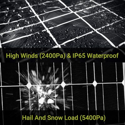 160W ऑफ ग्रिड मोनोक्रिस्टलाइन पीवी सेल मॉड्यूल मोनो पॉली सोलर पैनल 12V