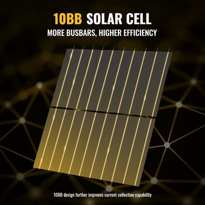 400W 10BB हल्के कठोर सौर पैनल मोनो सौर मॉड्यूल OEM