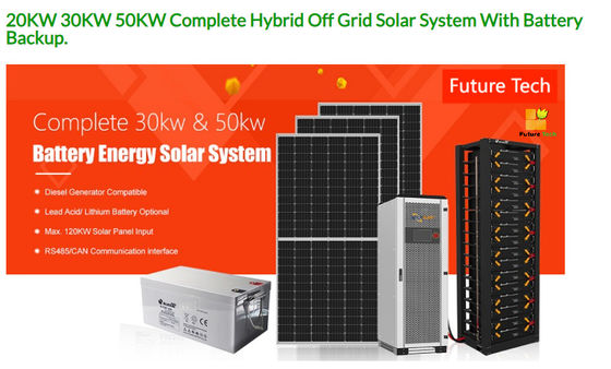 FT30000 सौर पैनल किट 20KW 25KW 30KW 40KW 50KW पूर्ण ऑन ऑफ ग्रिड