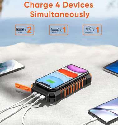 गैलेक्सी फोन टैबलेट के लिए 26800mAh संचालित पोर्टेबल सौर चार्जर
