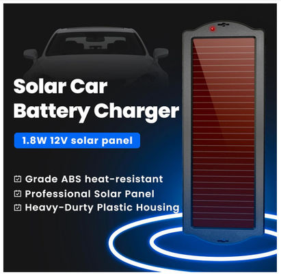 पोर्टेबल ट्रिकल सौर चार्जर पावर बैंक 1.8W 12V जलरोधक सौर चार्जिंग