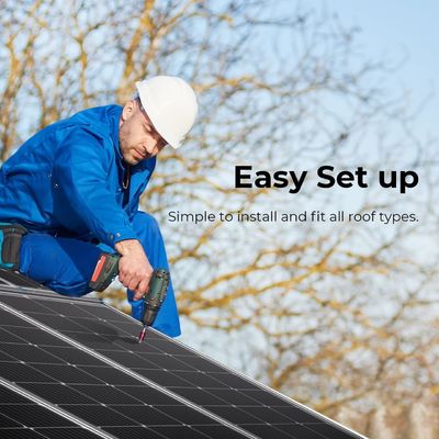 पीवी मोनोक्रिस्टलाइन बालकनी सौर पैनल 100 वाट 12V OEM
