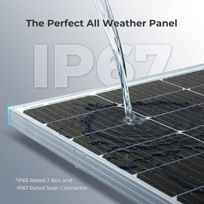 पीवी मोनोक्रिस्टलाइन बालकनी सौर पैनल 100 वाट 12V OEM