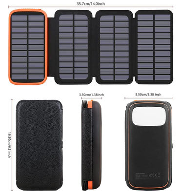 OEM 12V पोर्टेबल सोलर पैनल सोलर पावरबैंक चार्जर 27000mAh
