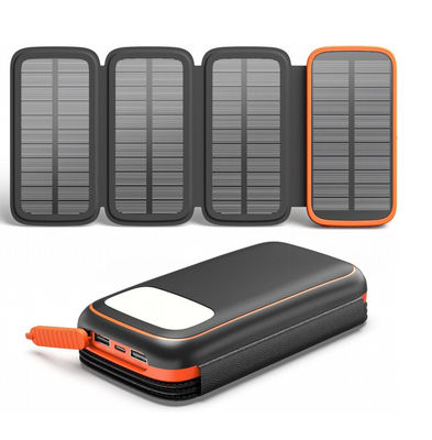 OEM 12V पोर्टेबल सोलर पैनल सोलर पावरबैंक चार्जर 27000mAh