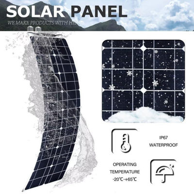 मोटरहोम के लिए 300W मोनोक्रिस्टलाइन यूएसबी सोलर पैनल किट 50A 12-24V
