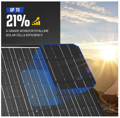 160W फोल्डेबल सोलर कंबल BIPV सोलर पैनल मोनोक्रिस्टलीय हल्के