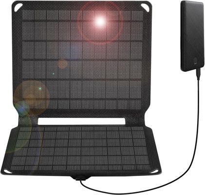 पोर्टेबल मोनोक्रिस्टलाइन सोलर सेल आपातकालीन ETFE सोलर पैनल चार्जर 10W 5V