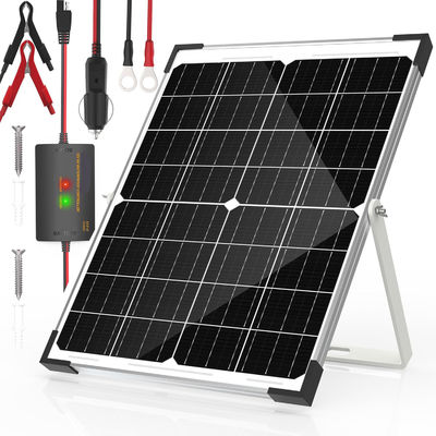 25W सौर बैटरी ट्रिकल चार्जर रखरखाव 12V कार मोटरसाइकिल के लिए