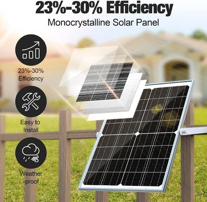 25W सौर बैटरी ट्रिकल चार्जर रखरखाव 12V कार मोटरसाइकिल के लिए