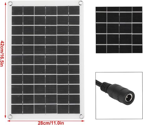 हल्के पोर्टेबल सौर पैनल मोनोक्रिस्टलीय सेल 100W 12/24V यूएसबी आउटपुट