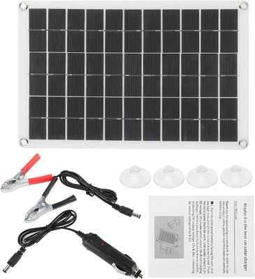 हल्के पोर्टेबल सौर पैनल मोनोक्रिस्टलीय सेल 100W 12/24V यूएसबी आउटपुट