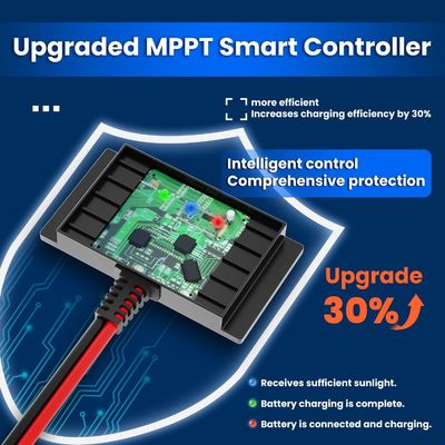 10W 12V चुंबकीय सौर बैटरी चार्जर ट्रिकल रखरखाव पानी प्रतिरोधी नाव के लिए