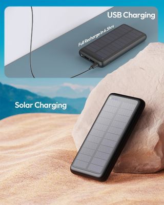 यूएसबी सी पोर्टेबल सोलर चार्जर 27000mAh सेल फोन टैबलेट के लिए ODM