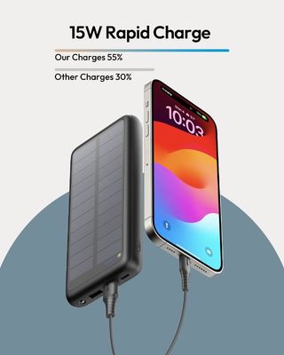 यूएसबी सी पोर्टेबल सोलर चार्जर 27000mAh सेल फोन टैबलेट के लिए ODM
