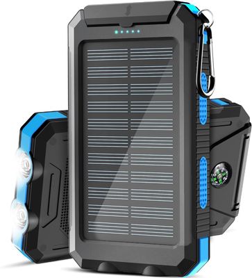38800mAh सौर ऊर्जा यूएसबी पावर बैंक आउटडोर कैम्पिंग के लिए जलरोधक