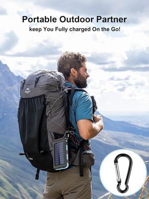 38800mAh सौर ऊर्जा यूएसबी पावर बैंक आउटडोर कैम्पिंग के लिए जलरोधक